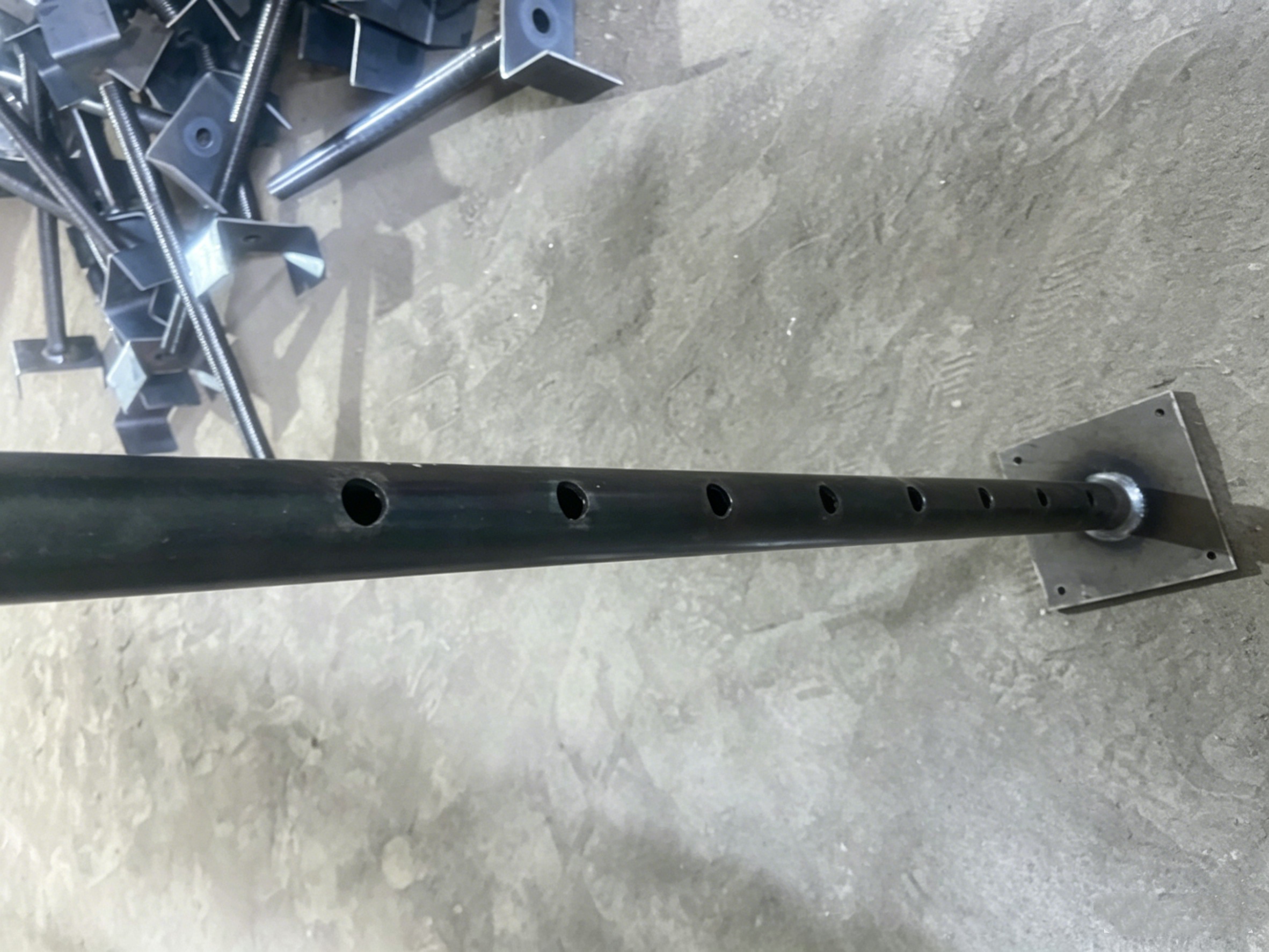 Adjustable steel props galvanizing process