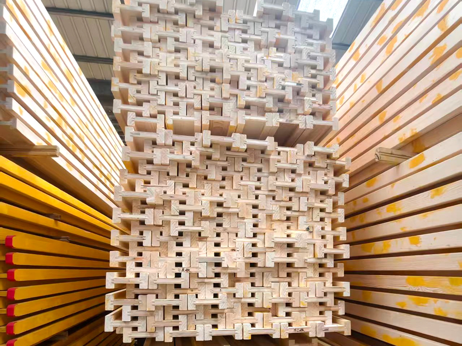 H20 timber beams production line
