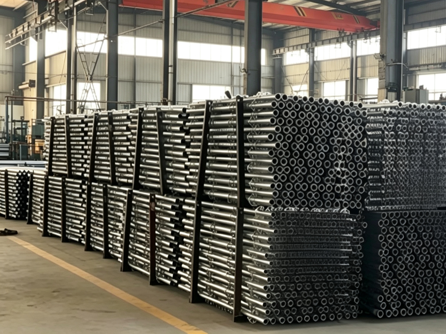 Scaffolding systems production line