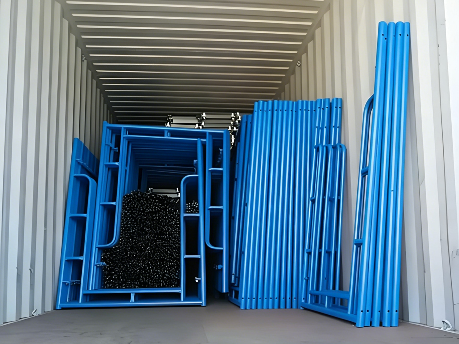 Scaffolding systems container loading