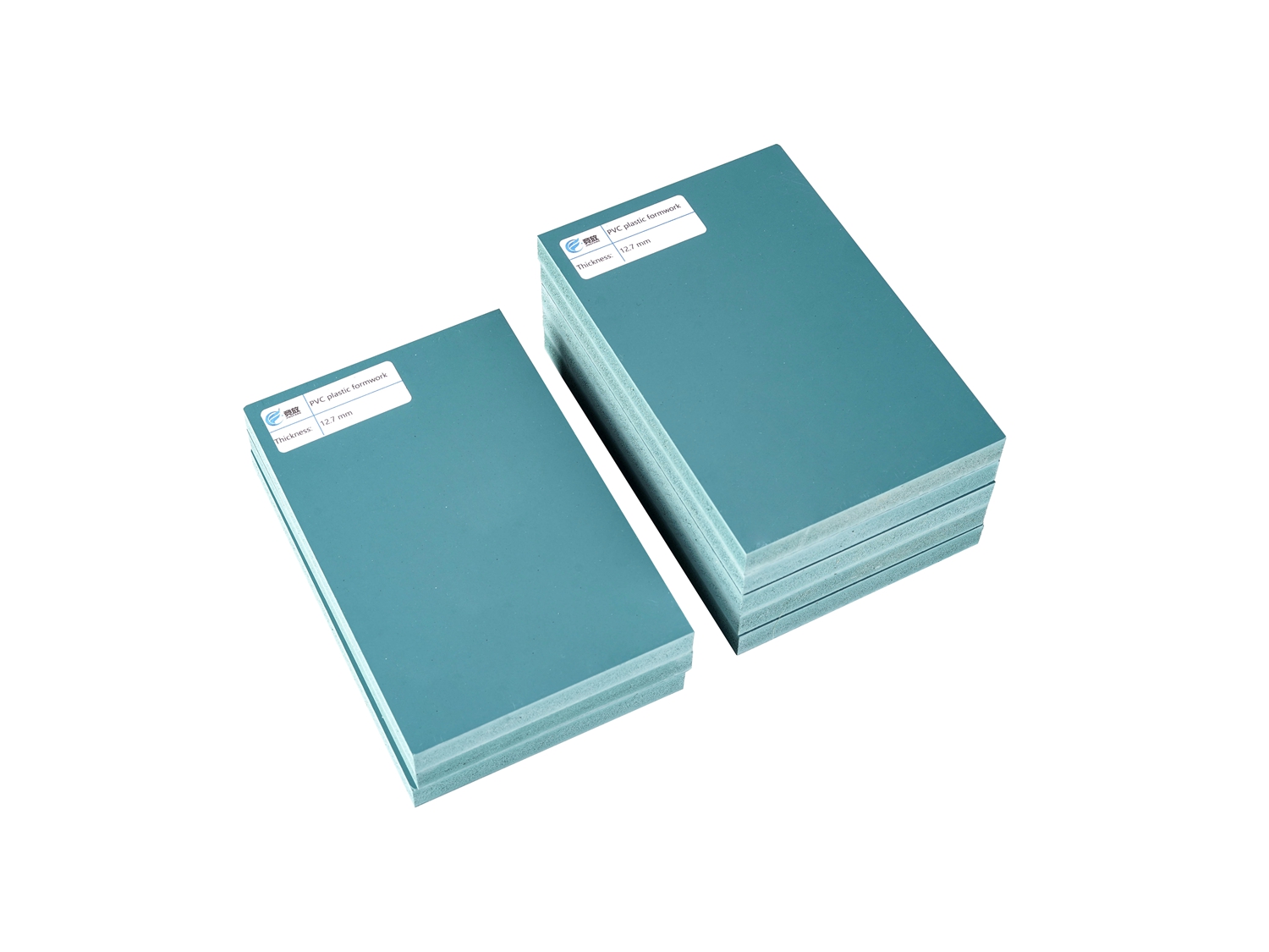 Azure blue color UPVC plastic formwork
