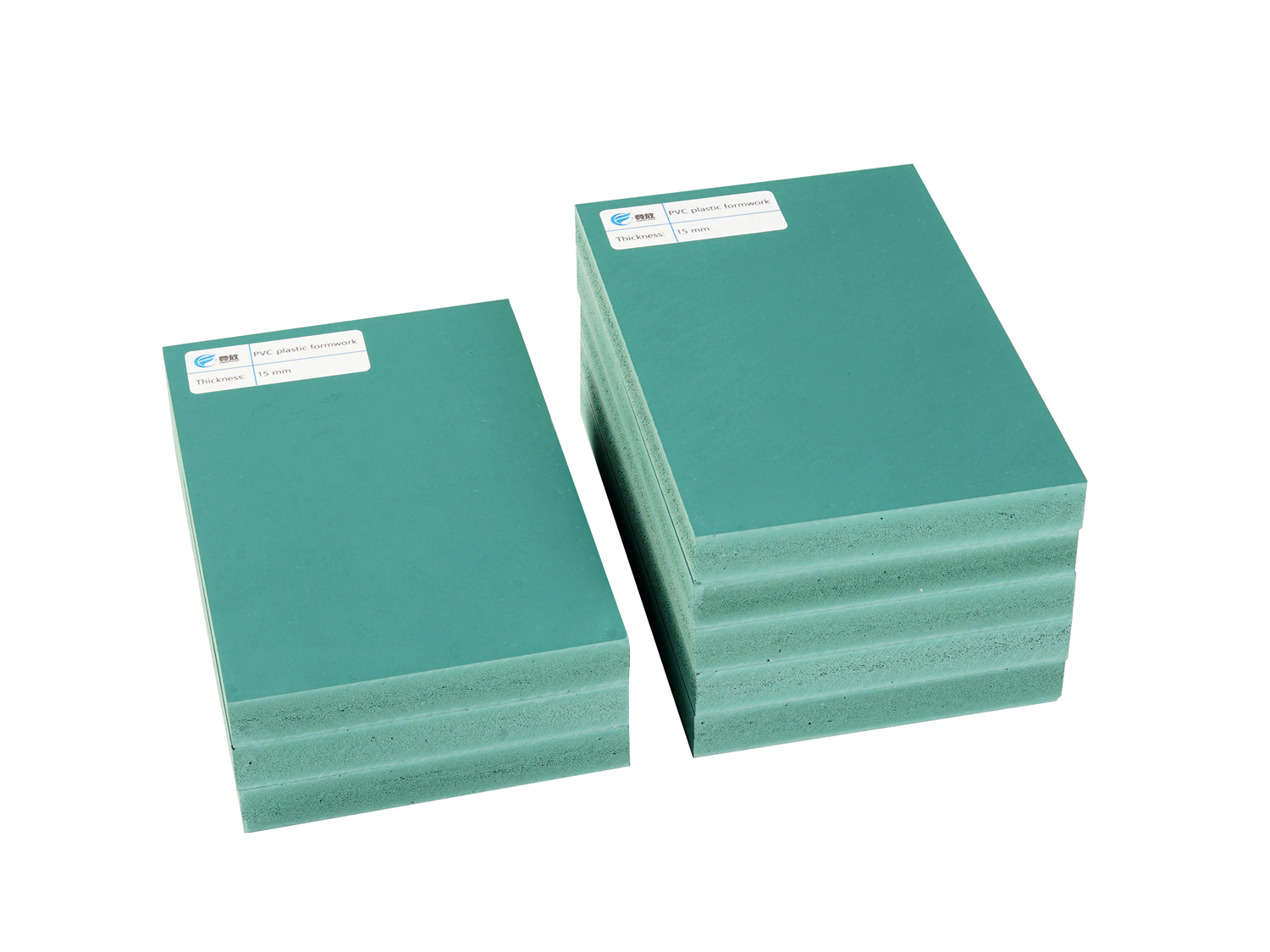 Turquoise green color UPVC plastic formwork