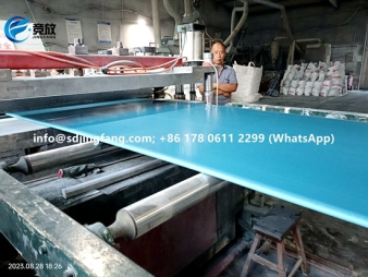Plastic panels for concrete forming
