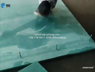 New PVC shuttering board, nail test