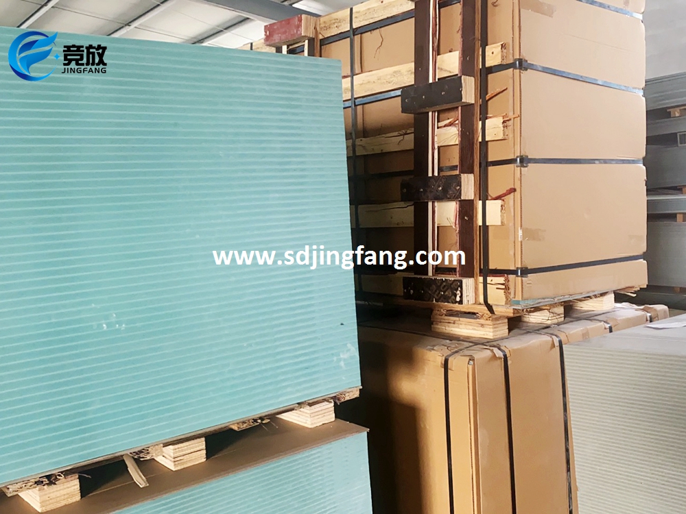 Unique turquoise green color Plastic panels for concrete forming